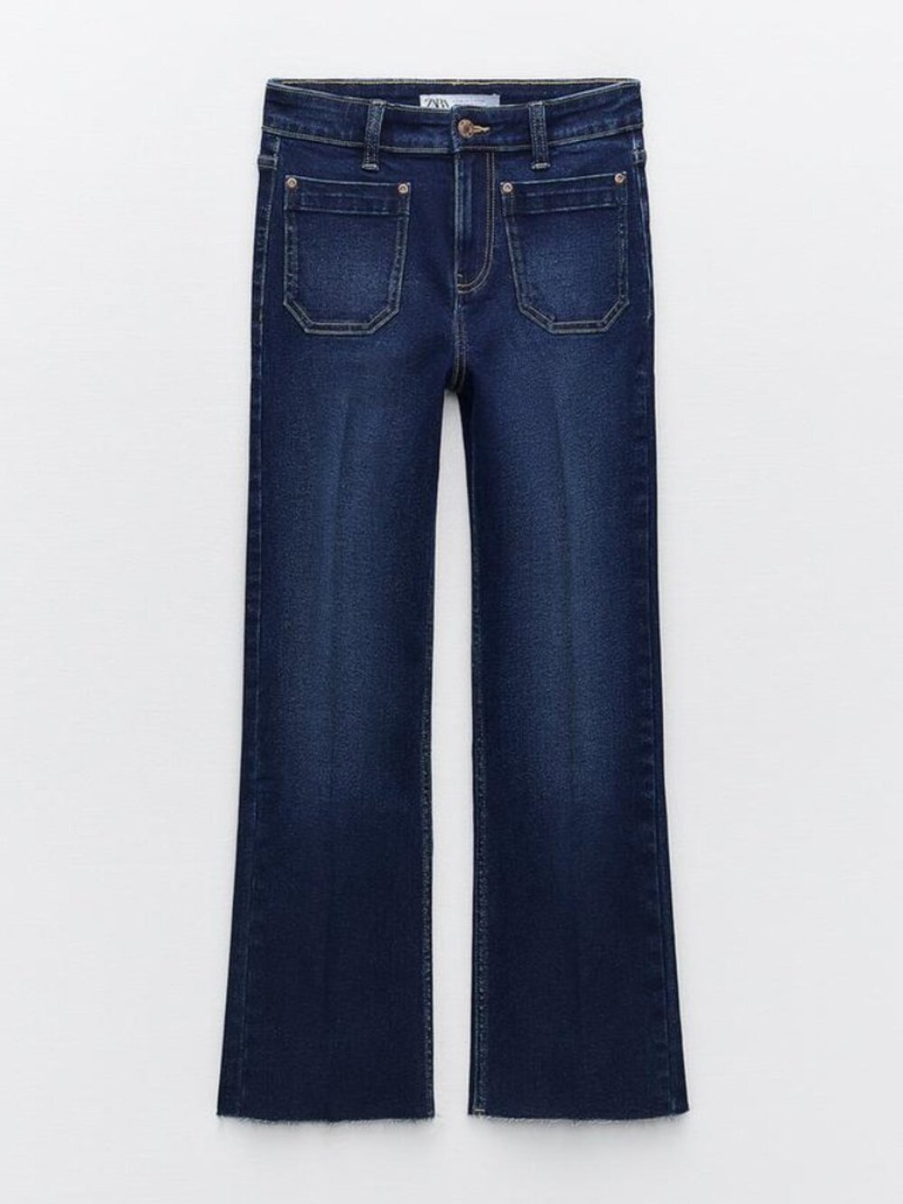 Zara Dark Wash Front Pocket Jeans